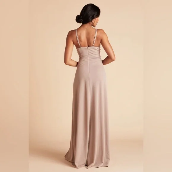 NWT Birdy Grey Ash Dress in Crepe Taupe - Picture 3 of 6